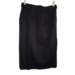 Paul Stanley 100% Wool Vintage‎ Black Pencil Skirt Size 8